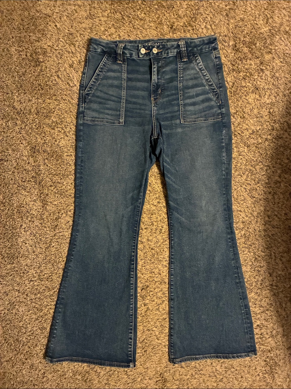American Eagle Curvy super high Rise Flare jeans - size 14